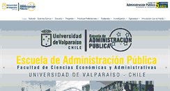 Desktop Screenshot of administracionpublica-uv.cl