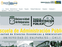 Tablet Screenshot of administracionpublica-uv.cl